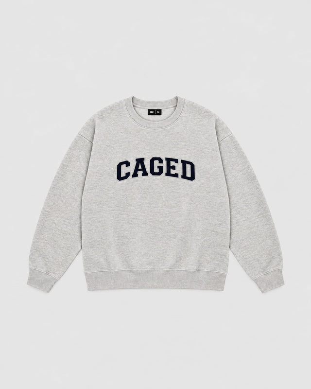 Felpa Caged Varsity – Grigio melange