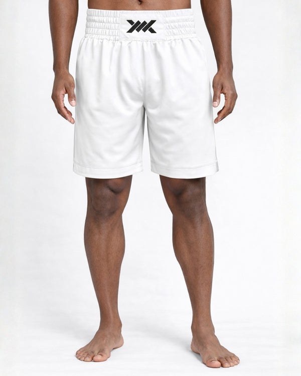Calções de boxe Caged Classic – Branco