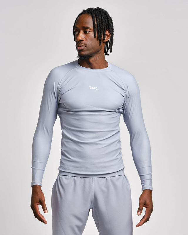 Rashguard Caged Tactical Manga Larga – Gunmetal Grey
