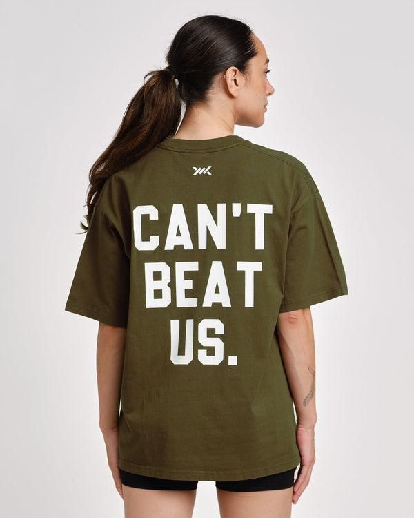 Tricou Caged 'CBU' – Kaki Verde