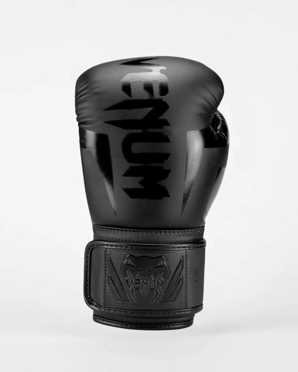 Guantes de boxeo Venum Elite – Negro/Negro