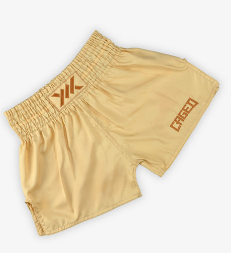 Caged Muay Thai Shorts Classic – Peach Women