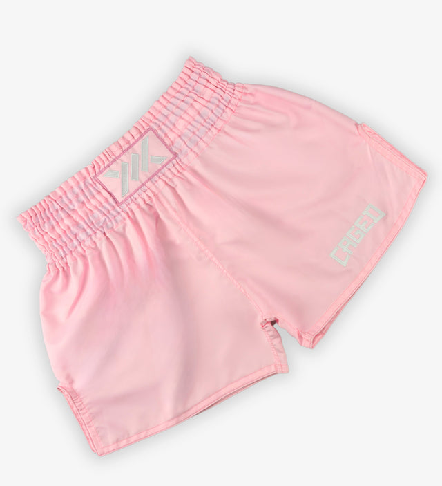 Pantalones de Muay Thai Caged Classic – Rosa Bebé Mujer