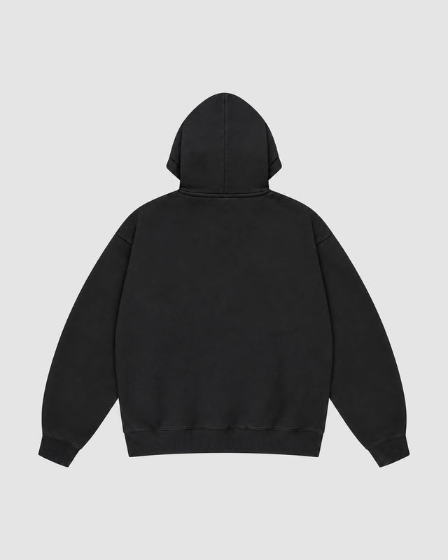 Caged Hoodie Varsity – Černá