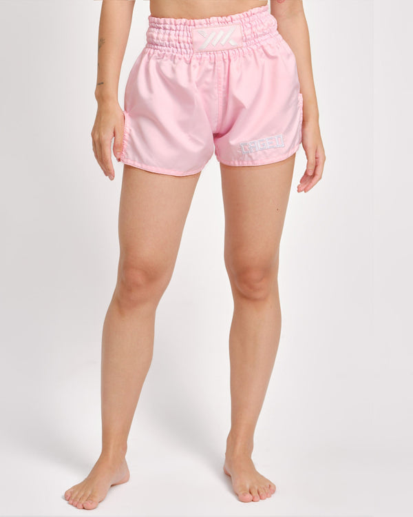Caged Muay Thai shorts Classic – Baby Pink