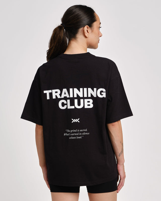 Tricou Caged Training Club – Negru