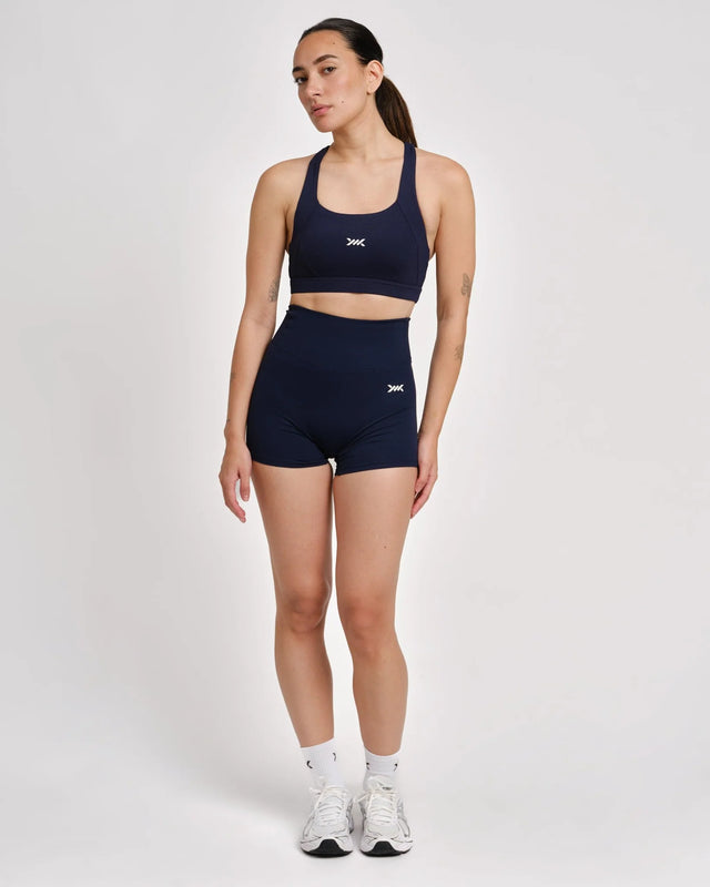 Caged Essential Sports-bh - Navy Blå