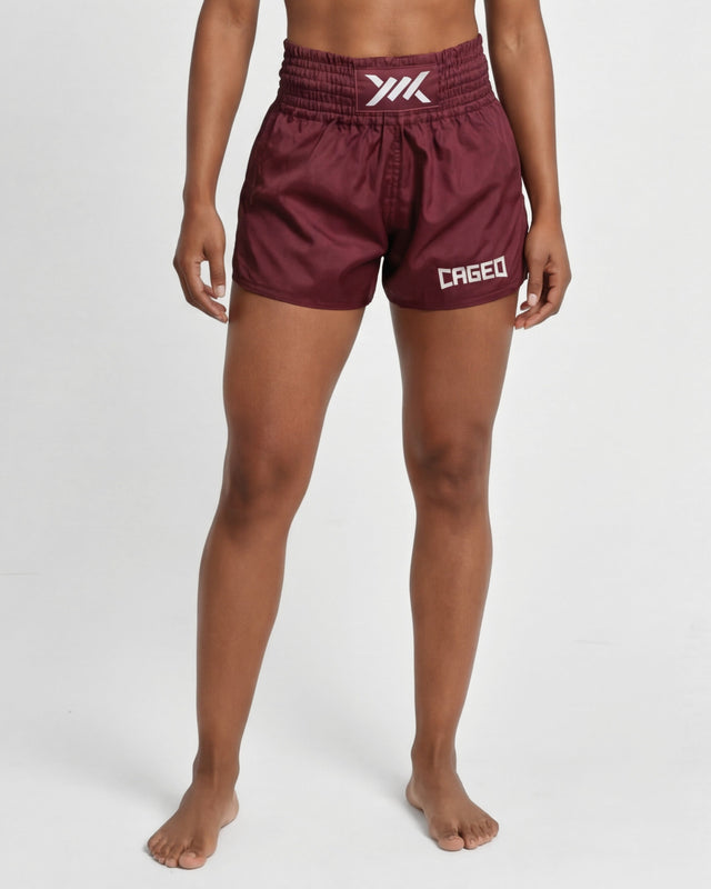 Calções de Muay Thai Caged Classic – Bordeaux