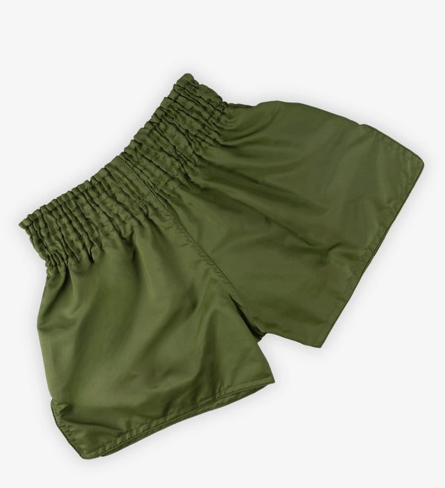 Spodenki Muay Thai Caged Classic – Kaki/Czarne damskie