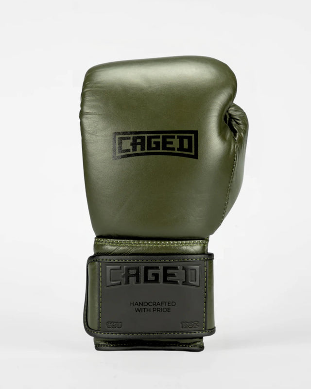 Guantoni da boxe Caged 'X' Series – Kaki Verde/Nero