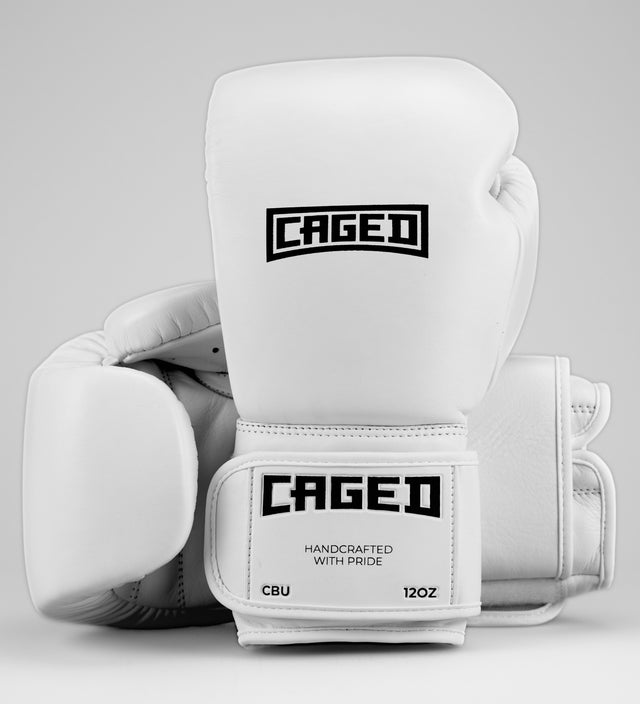 Luvas de boxe Caged 'X' Series – Branco/Preto
