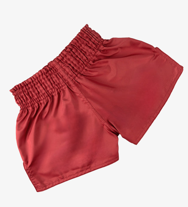 Caged Muay-Thai-Shorts Classic – Rot/Weiß Damen