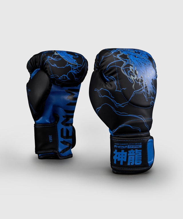 Gants de boxe Venum Thunder Dragon – Noir/Bleu royal