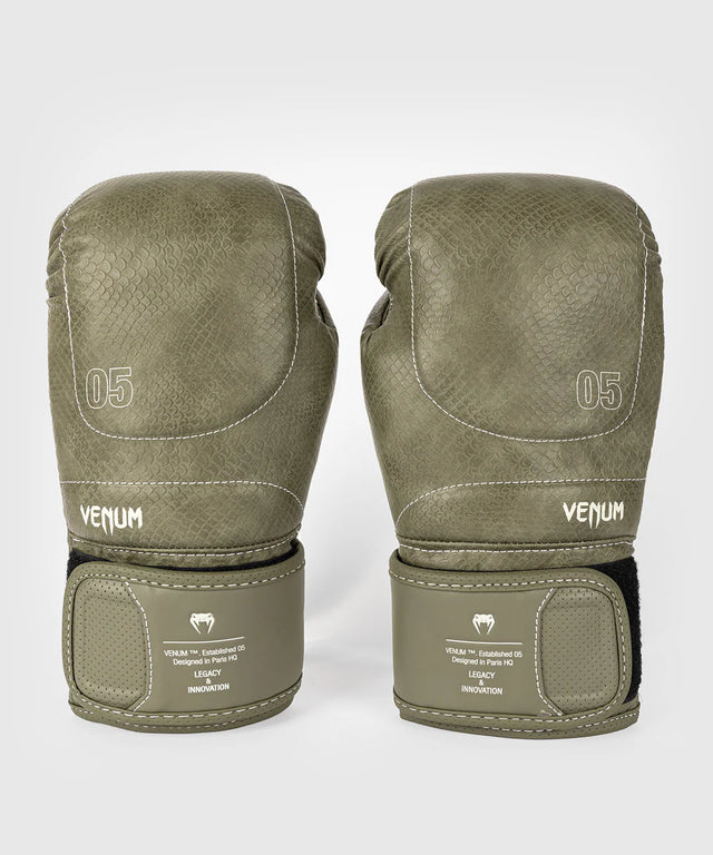 Luvas de boxe Venum Impact Evo Scales – Verde militar