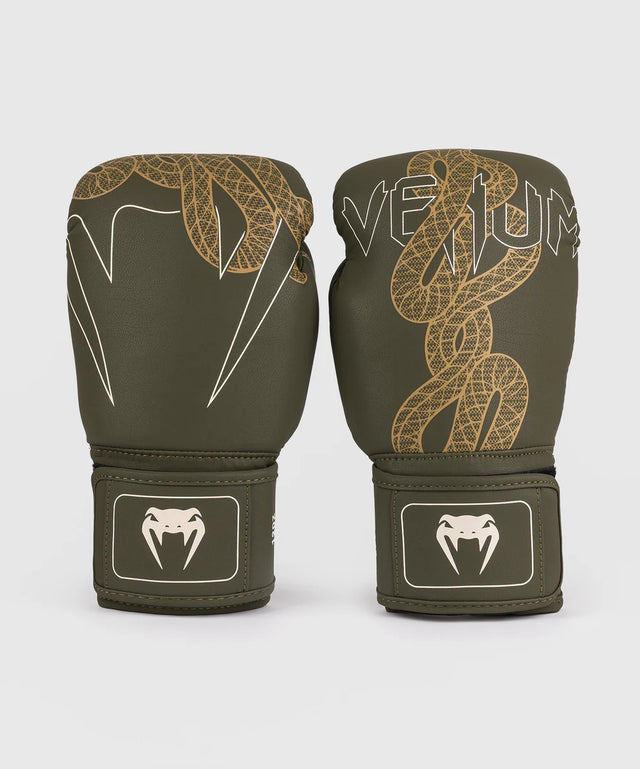 Mănuși de box Venum Serpenti – Kaki Verde