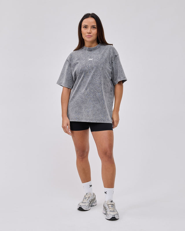 Caged Classic T-shirt – Washed grå