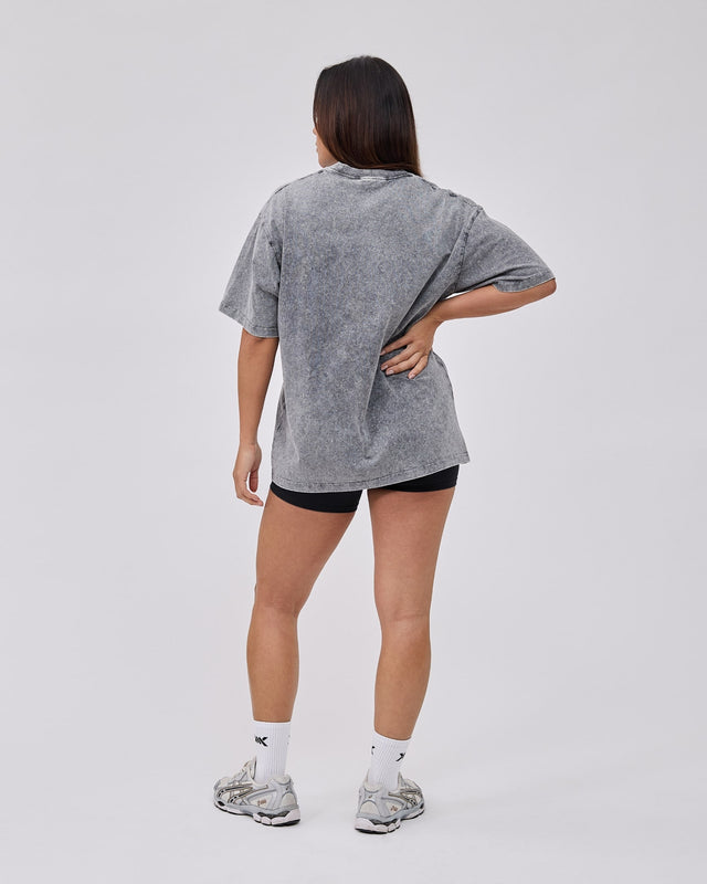 Caged Classic T-shirt – Washed grå