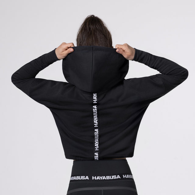 Hayabusa Hoodie Cozy Fleece til kvinder - Sort
