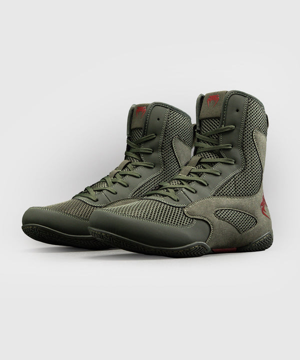 Botas de boxe Venum Contender – Caqui/Vermelho