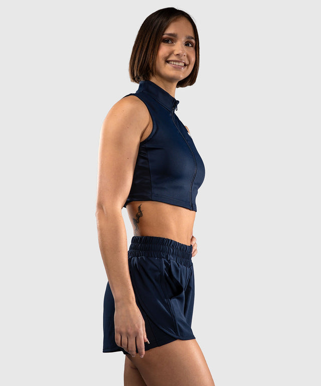 Venum Crop Top Sculpt Shape Dames - Marineblauw