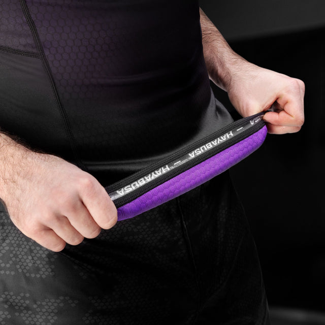 Rashguard Hayabusa Fusion Maniche Corte – Nero/Viola