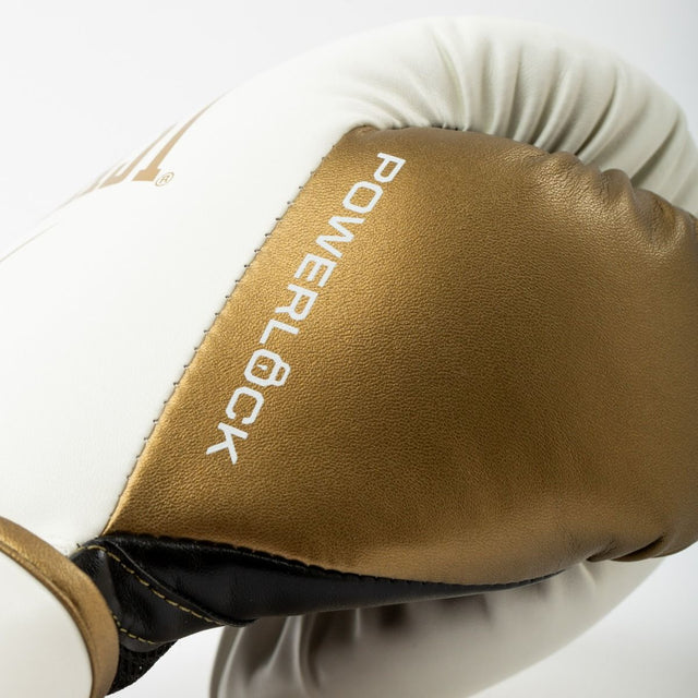 Guantoni da boxe Everlast Powerlock 2R – Bianco/Oro