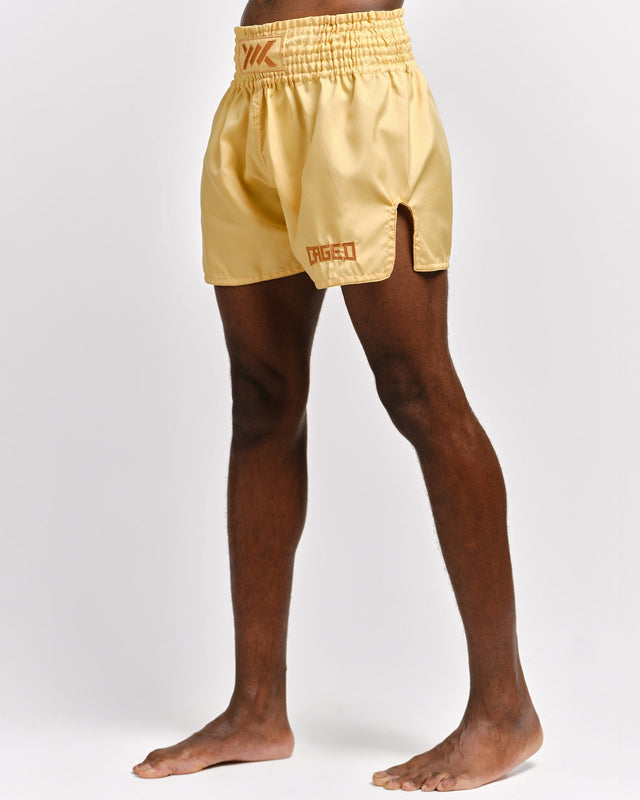 Calções de Muay Thai Caged Classic – Pêssego