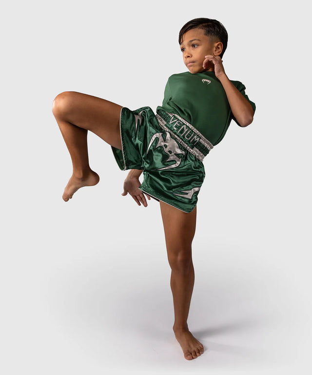 Muay Thai trenky Venum Inferno – Dětské, zelené