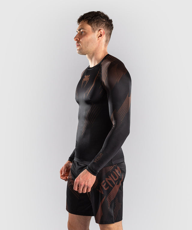 Rashguard Venum No-Gi 6.0 Maniche Lunghe – Nero/Marrone