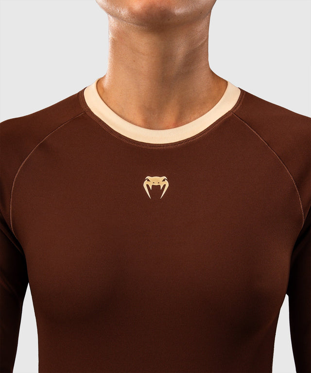 Rashguard Venum Viper Długi Rękaw Damski - Brązowy