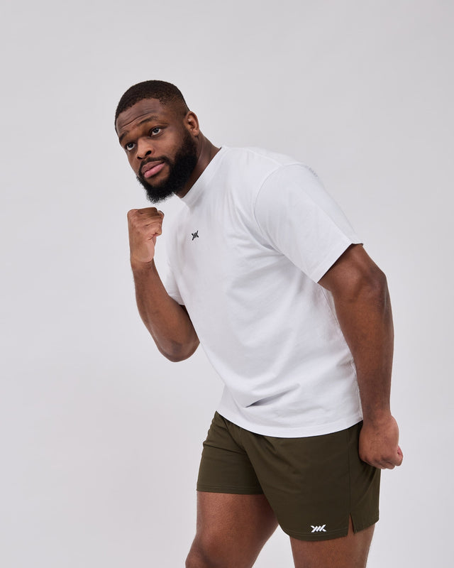 Caged Classic T-Shirt – Blanc