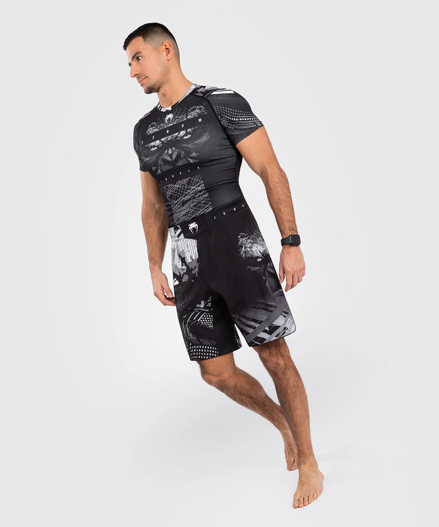 Shorts de MMA Venum Gorilla Jungle – Noir/Blanc