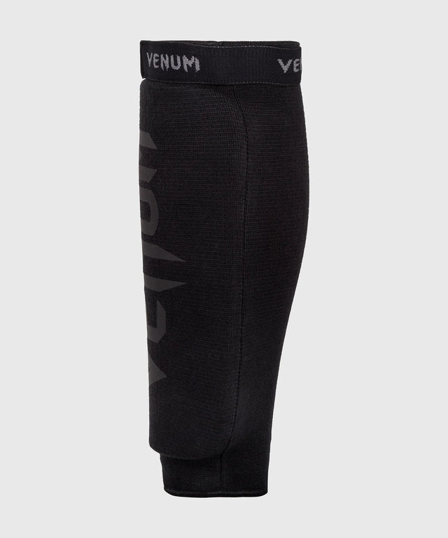 Espinilleras Venum Kontact sin empeine - Negro/Negro