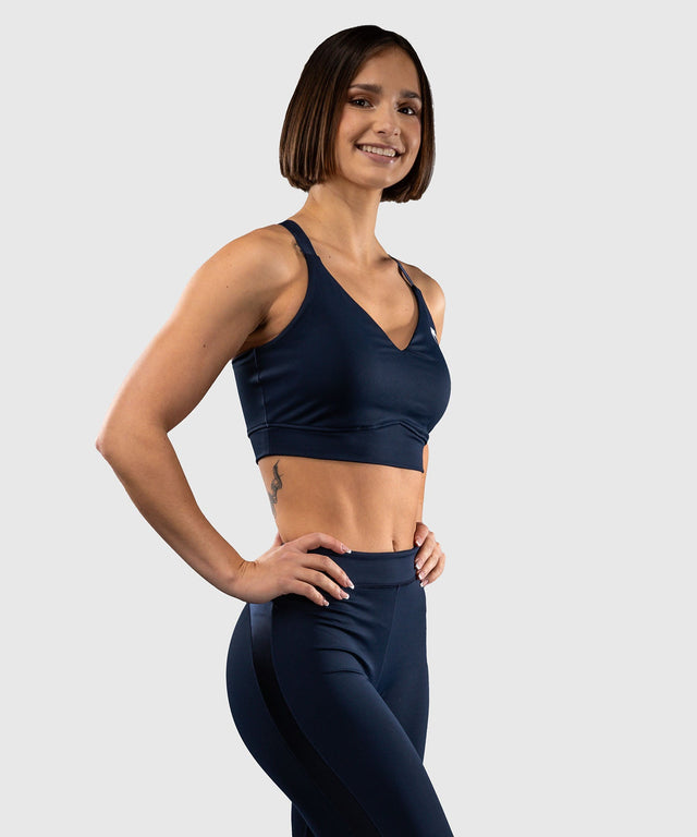 Bustier sport Venum Sculpt Shape – Albastru marin