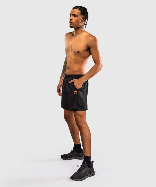 Pantaloni scurți de antrenament Venum G-Fit Revolution – Negru/Cupru
