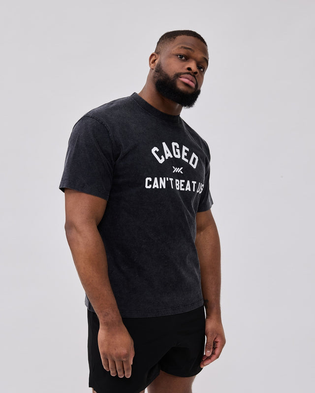 Caged Club T-shirt - Washed Nero