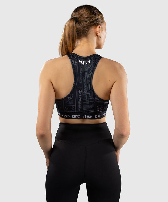 Bustier sport Venum Karate Combat – Negru/Gri