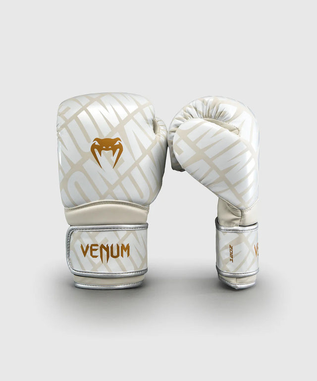 Luvas de boxe Venum Contender 1.5 XT – Branco Creme/Ouro
