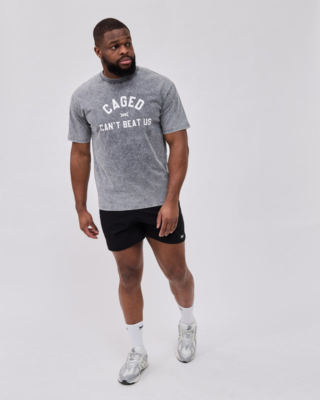 Tricou Caged Club – Gri spălat