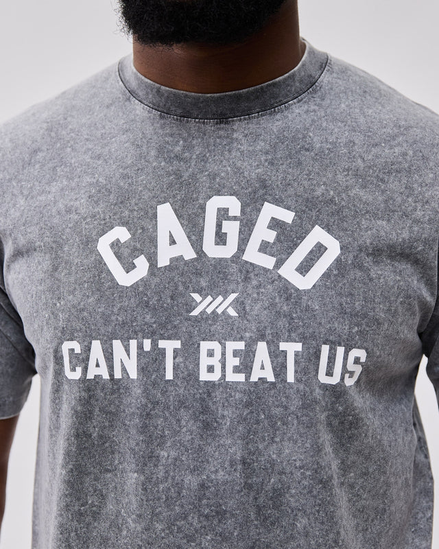Tricou Caged Club – Gri spălat
