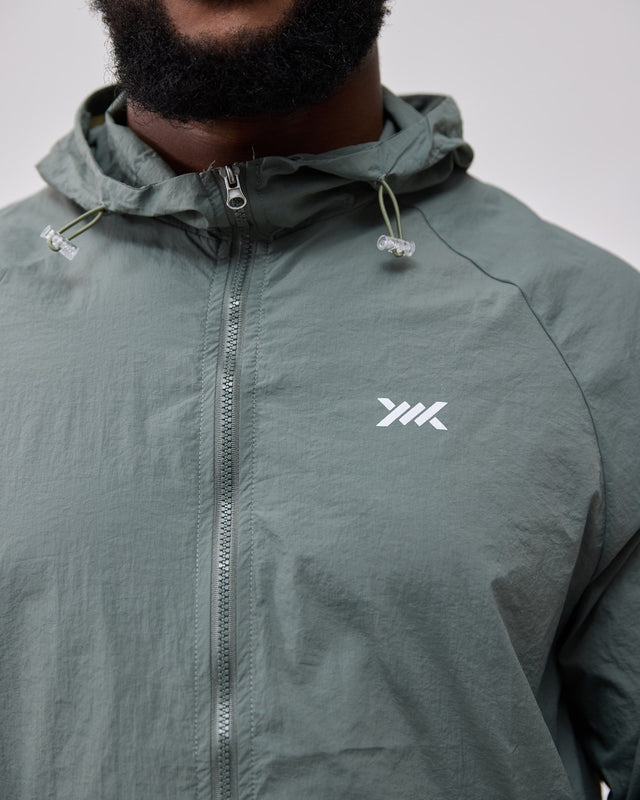 Caged Hooded Ultralight Windbreaker - Mint