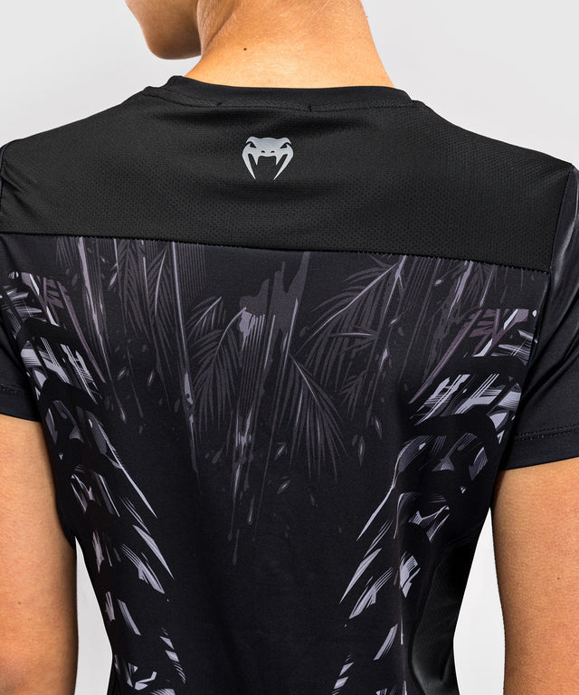 Venum T-Shirt Tiger Dry Tech Damen – Schwarz/Silber