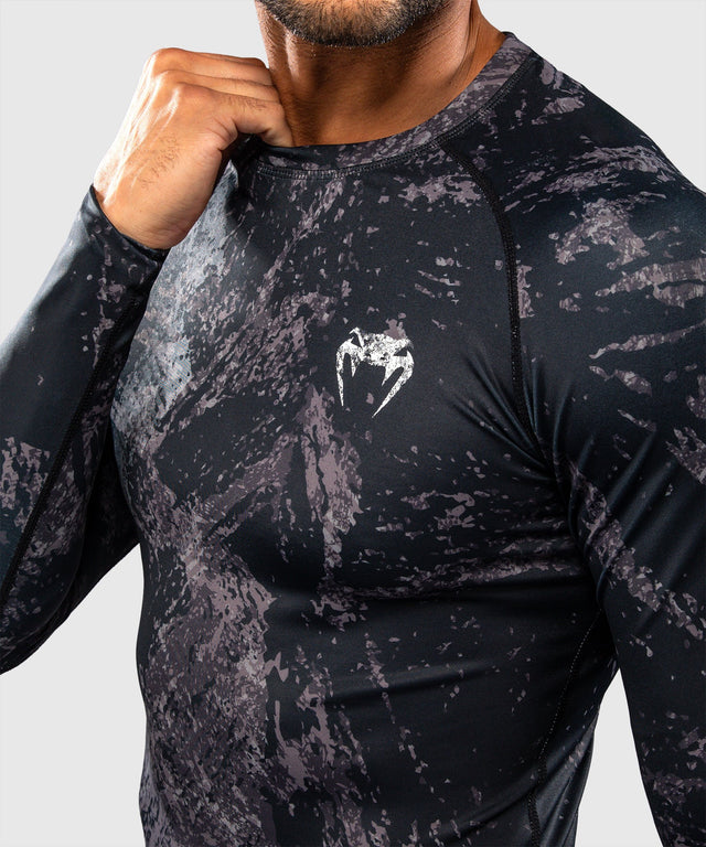 Venum Rashguard Rage & Workout Long Sleeves – Black/Grey