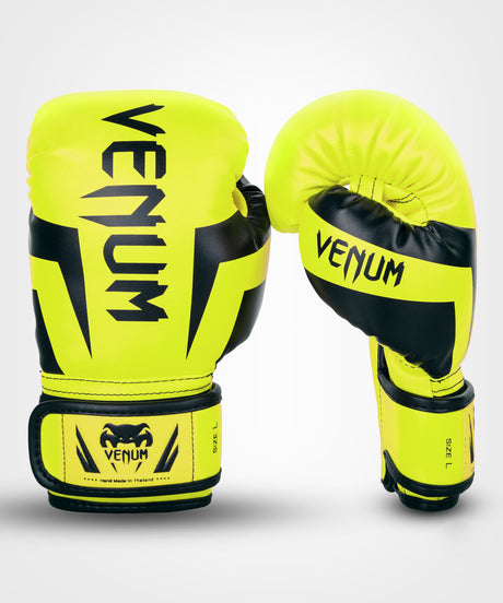 Mănuși de box Venum Elite Copii – Galben Neon