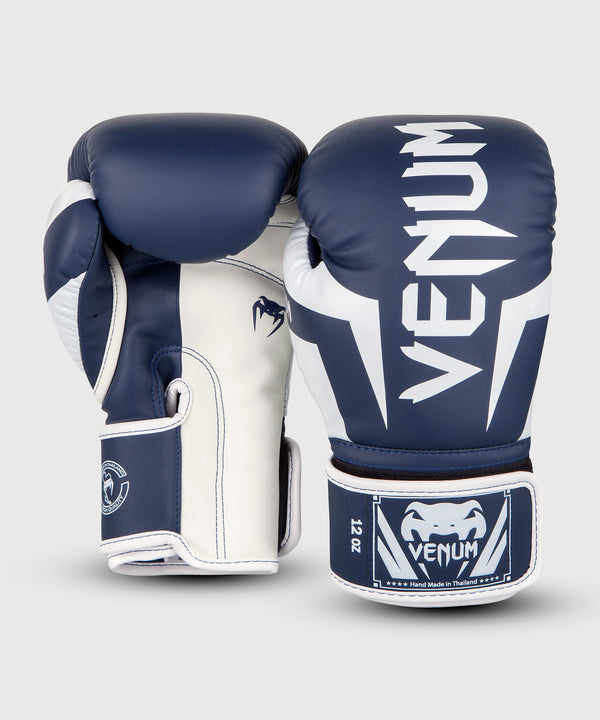 Guantes de boxeo Venum Elite – Azul marino/Blanco