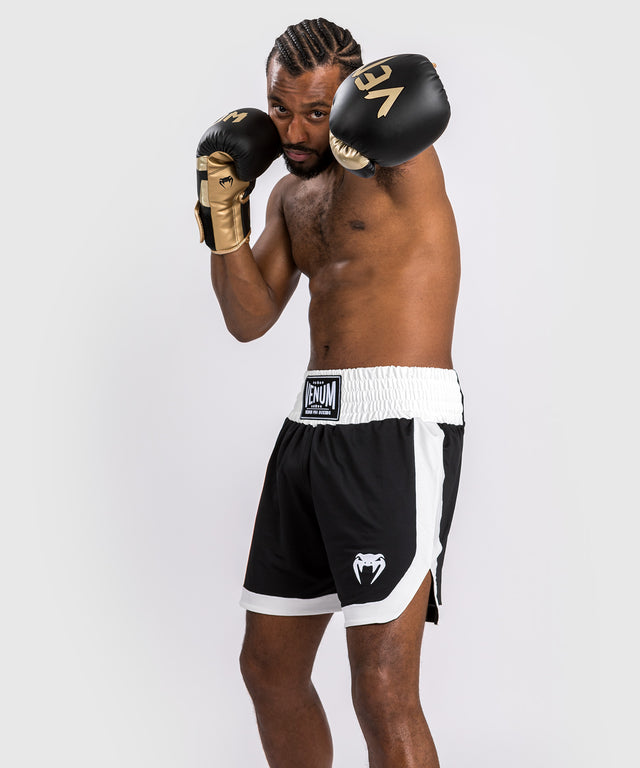 Pantaloni scurți de box Venum Classic – Negru/Alb