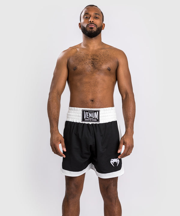 Shorts de boxe Venum Classic – Noir/Blanc