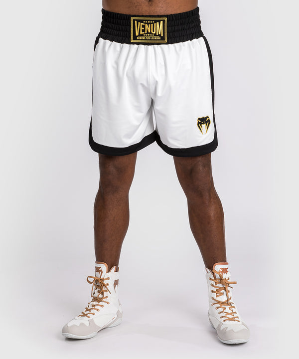 Shorts de boxe Venum Classic – Blanc/Noir