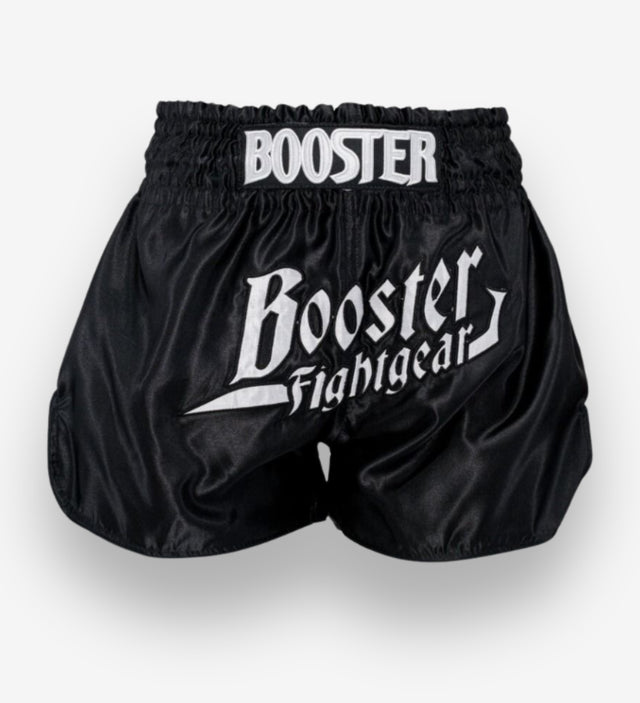 Booster Kickboxing shorts Thunder – Sort/Hvid
