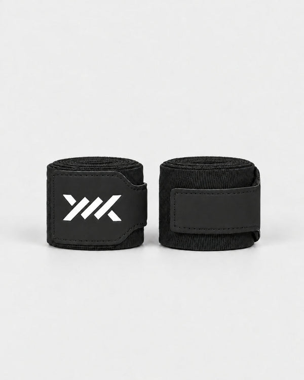 Bandes de boxe Caged Essential – Noir (avec sac de lavage)